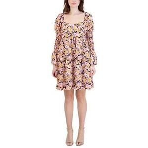 BCBGeneration  Tiered Floral Babydoll Dress Size 8